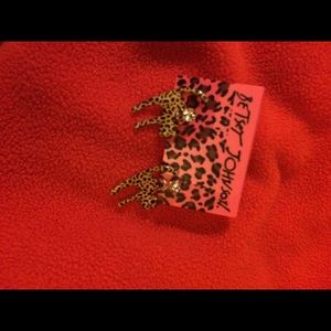 Betsy Johnson tiger earrings